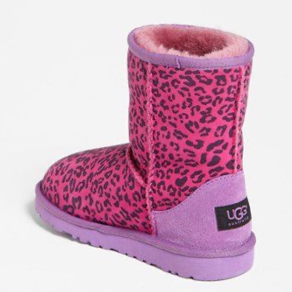 UGG | Shoes | Pink Purple Leopard Print Girls Ugg Boots | Poshmark